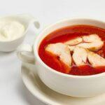 Борщ с куриным филе